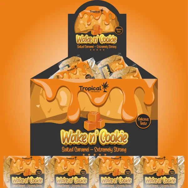 Bolacha de Cânhamo com Caramelo Salgado – Tropical Bud Wake’n Cookie