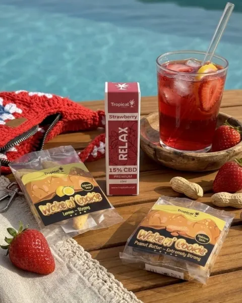 Pack She Vibes – Óleo CBD Morango + Wake n' Cookie Oferta