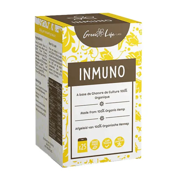 Chá de Cânhamo Imuno - Green Life Orgânico cânhamo 30g (25bags/box) THC Free