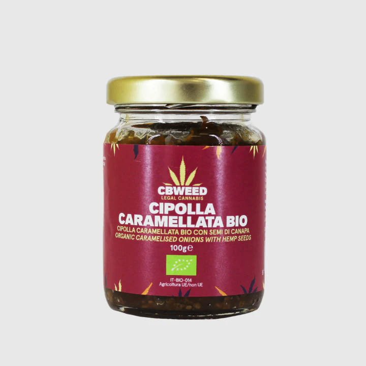 Cebola Caramelizada com Sementes de Cânhamo