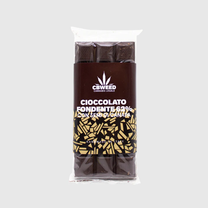 Chocolate Preto com Sementes de Cânhamo CBWeed