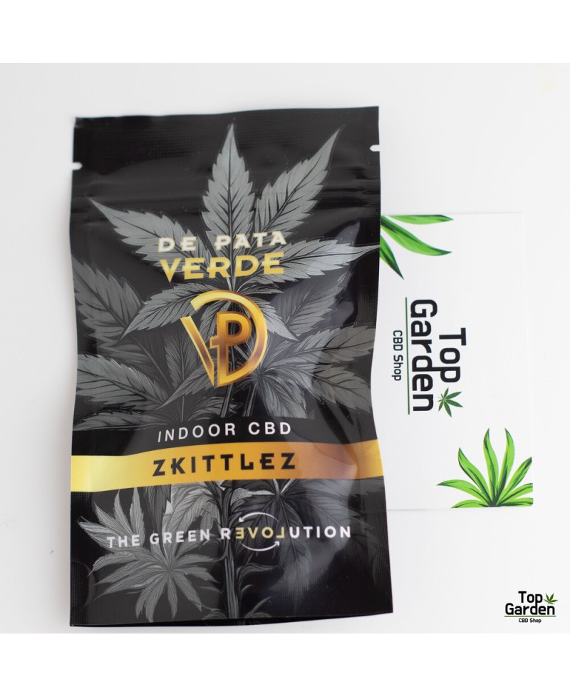 Flor de Cbd Zkittlez de Pata Verde Flor de Canhamo