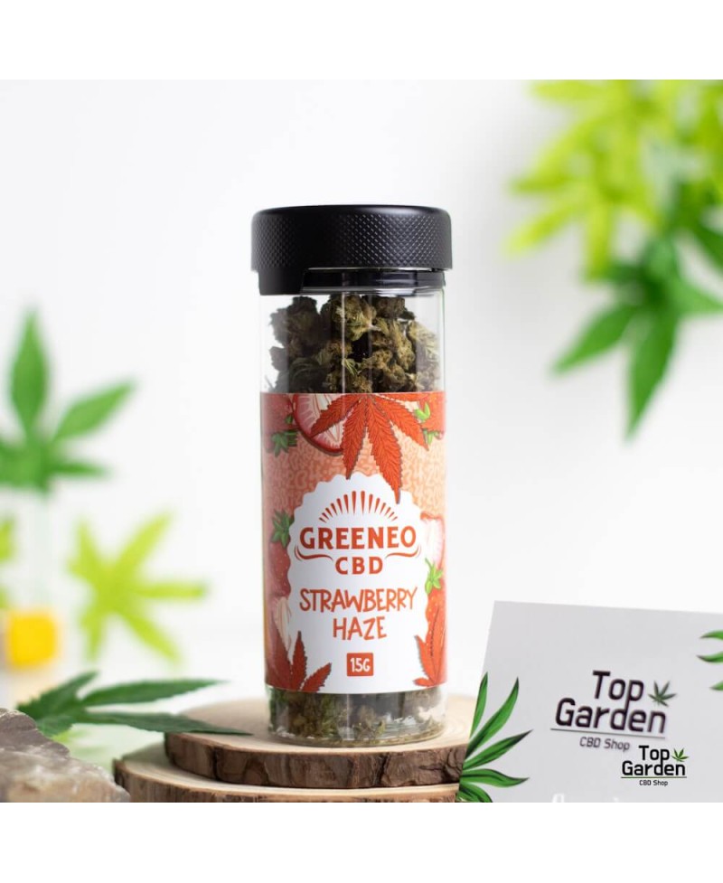 Flor Cbd Small Buds Strawberry Haze 15gr Greeneo Flor de Canhamo
