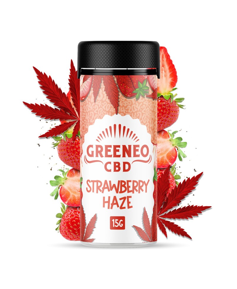 Flor Cbd Small Buds Strawberry Haze 15gr Greeneo Flor de Canhamo