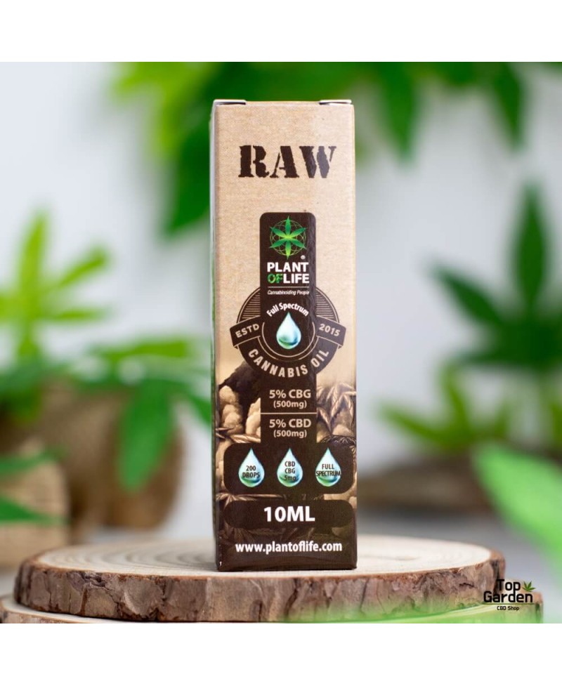 Oleo Raw 5 Cbd 5 Cbg 10ml Full Spectrum Plant Of Life Cbd