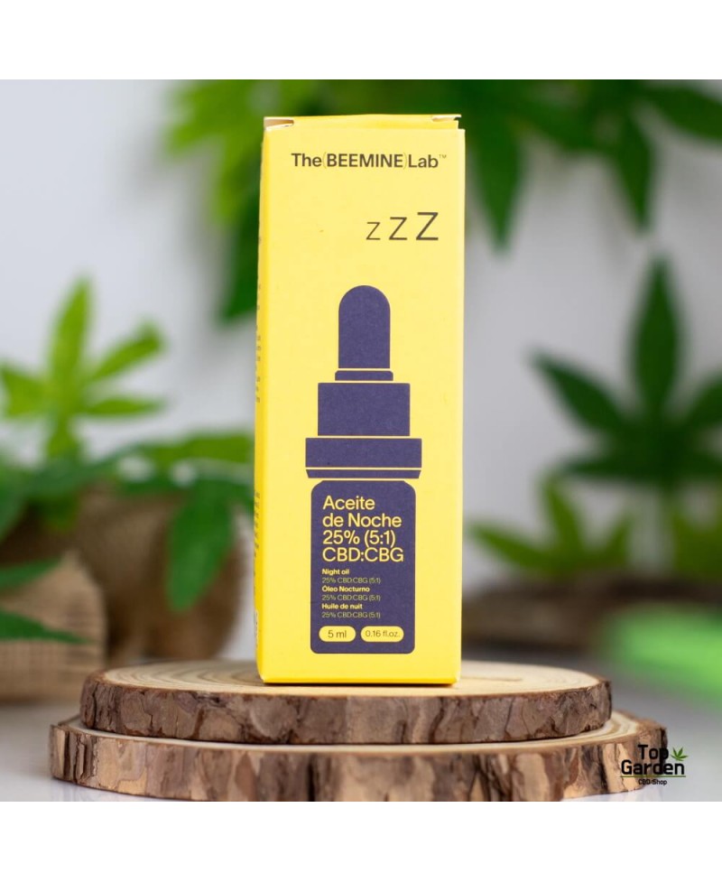 Oleo Noite Cbd e Cbg 251 com Melatonina 5ml Beemine Cbd
