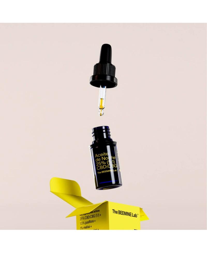 Oleo Noite Cbd e Cbg 251 com Melatonina 5ml Beemine Cbd