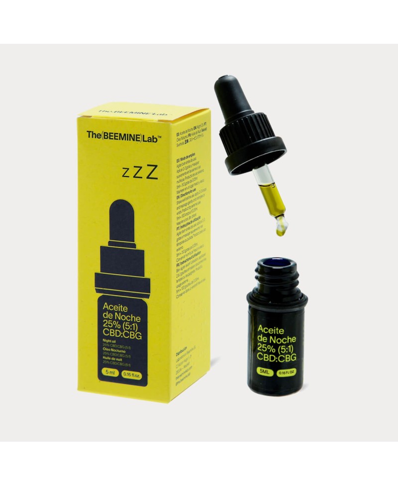 Oleo Noite Cbd e Cbg 251 com Melatonina 5ml Beemine Cbd