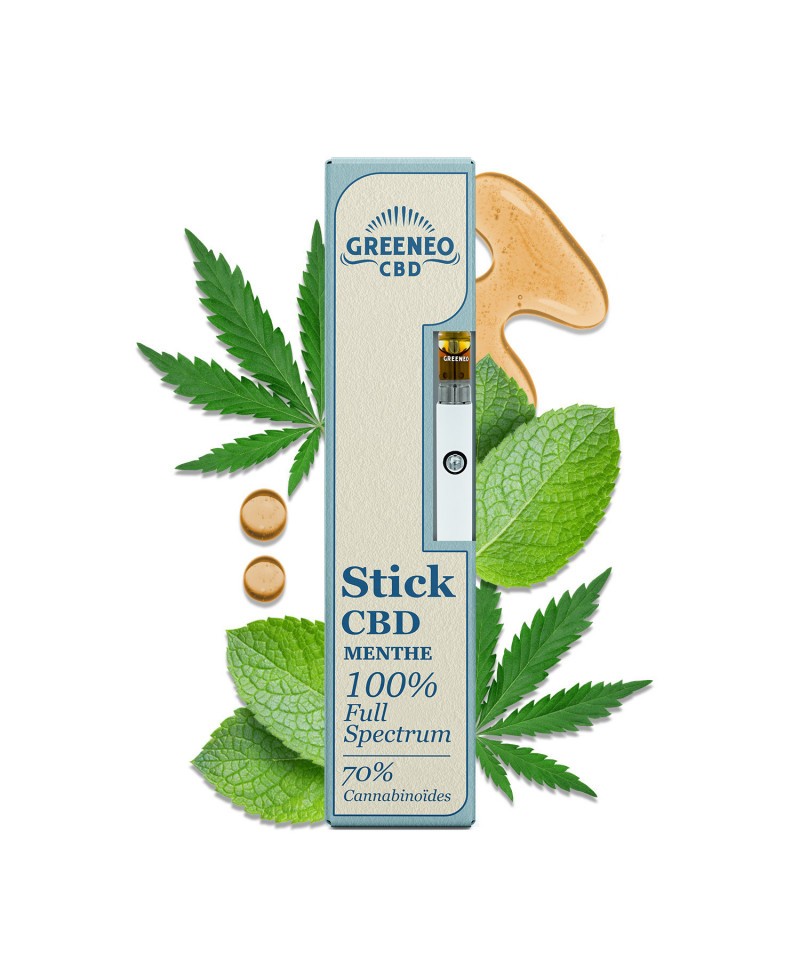 Stick 70 Cbd Menthe Full Spectrum Greeneo Cbd