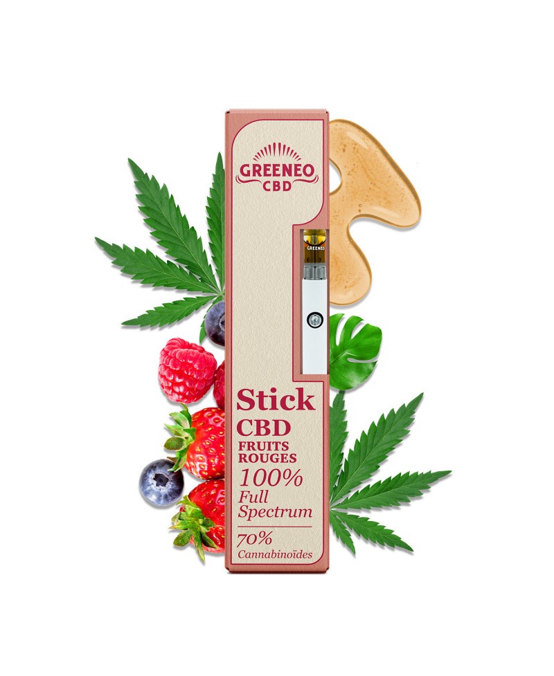 Stick 70 Cbd Frutos Vermelhos Full Spectrum Greeneo Cbd