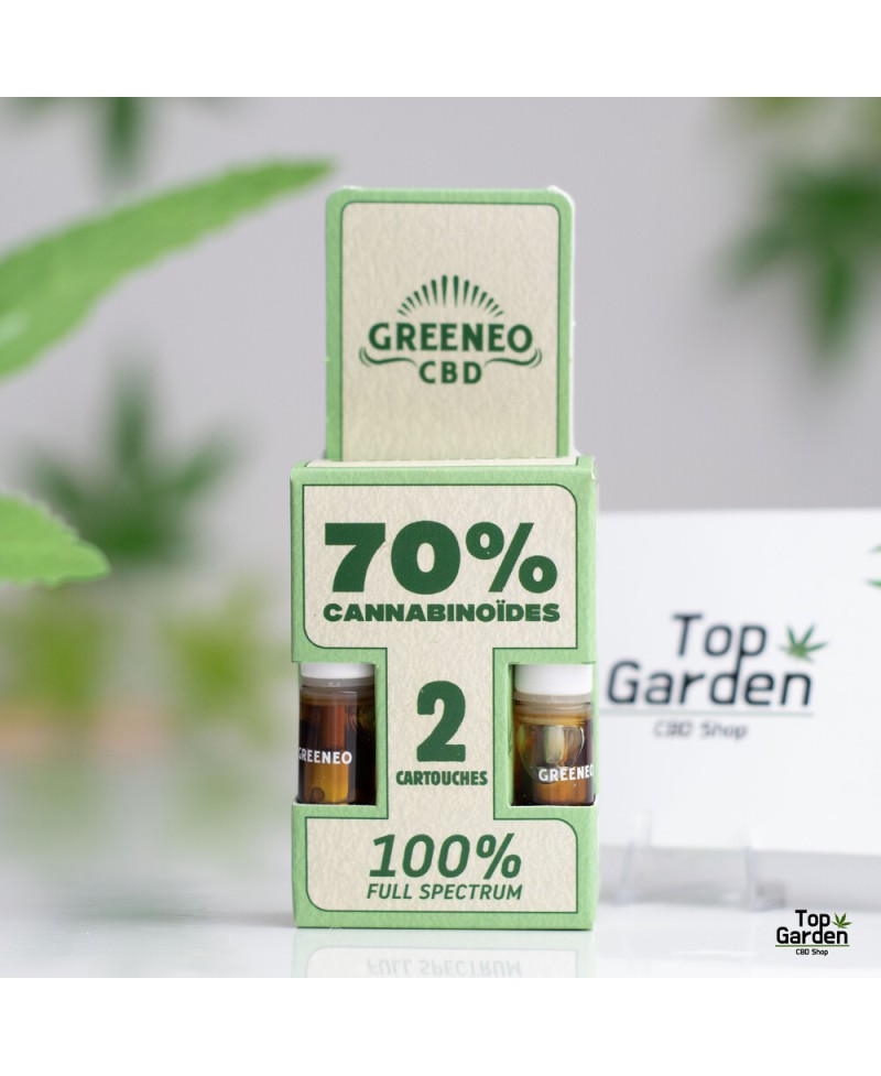 Pack 2 Cartuchos Original 70 Cbd Full Spectrum Stick Greeneo Cbd