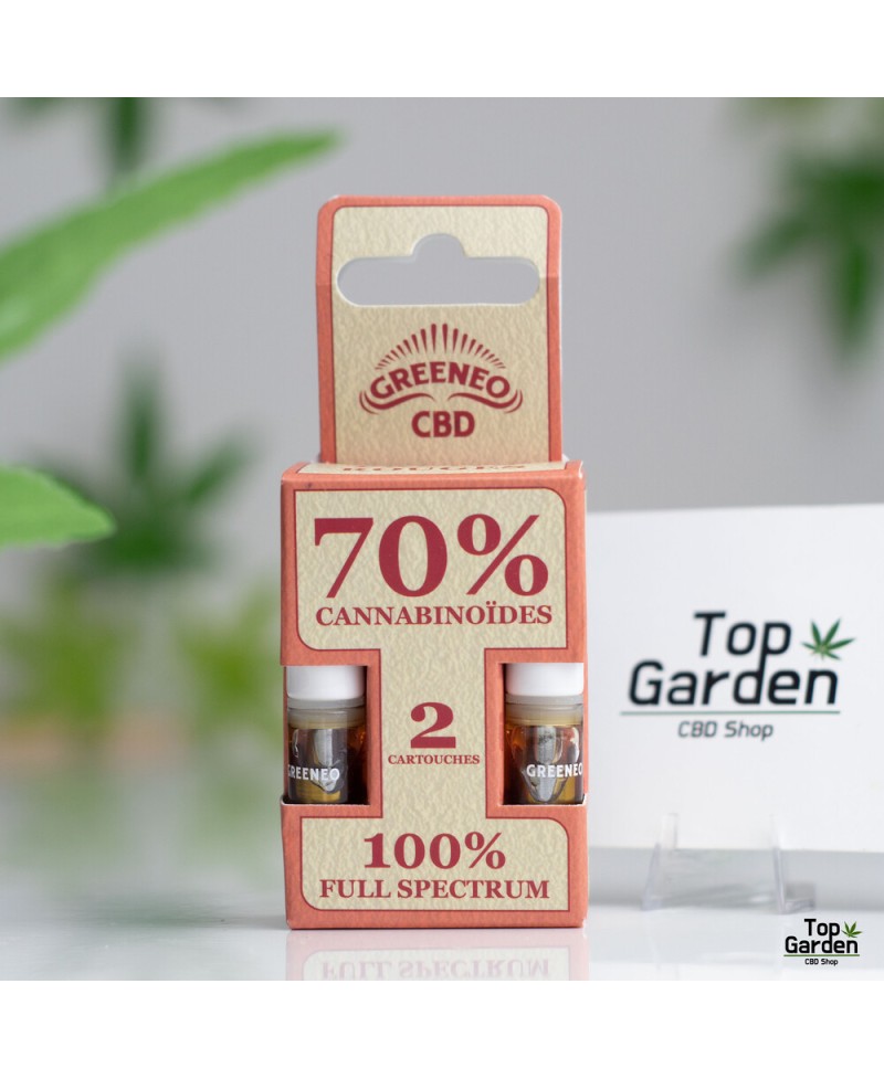 Pack 2 Cartuchos 70 Cbd Frutos Vermelhos Full Spectrum Stick Greeneo Cbd